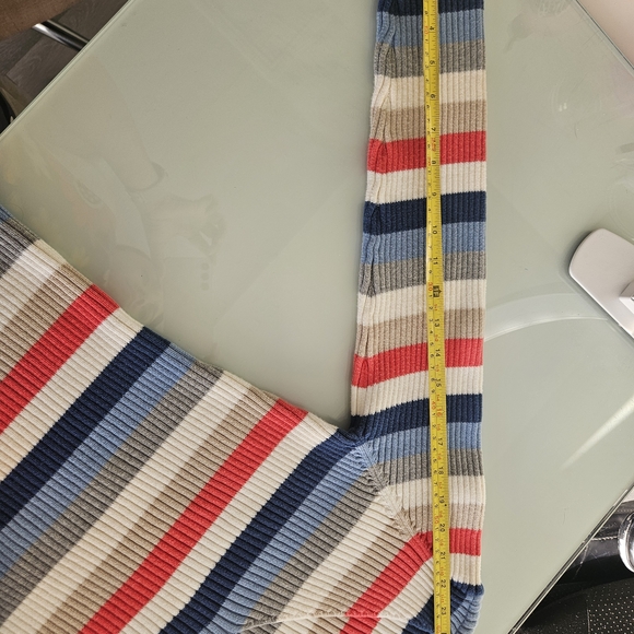 Tommy Hilfiger Multicolor Striped V-Neck Sweater - Picture 2 of 7